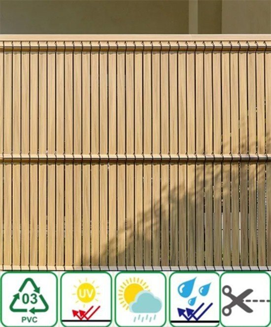 شرائح بلاستيكية بلاستيكية حشو سياج الخشب لشبكة السياج