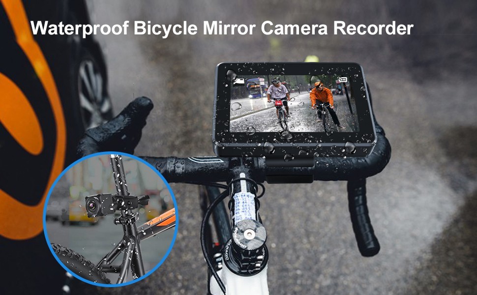 كاميرا دراجة مقاومة للماء IP68 مع طقم شاشة