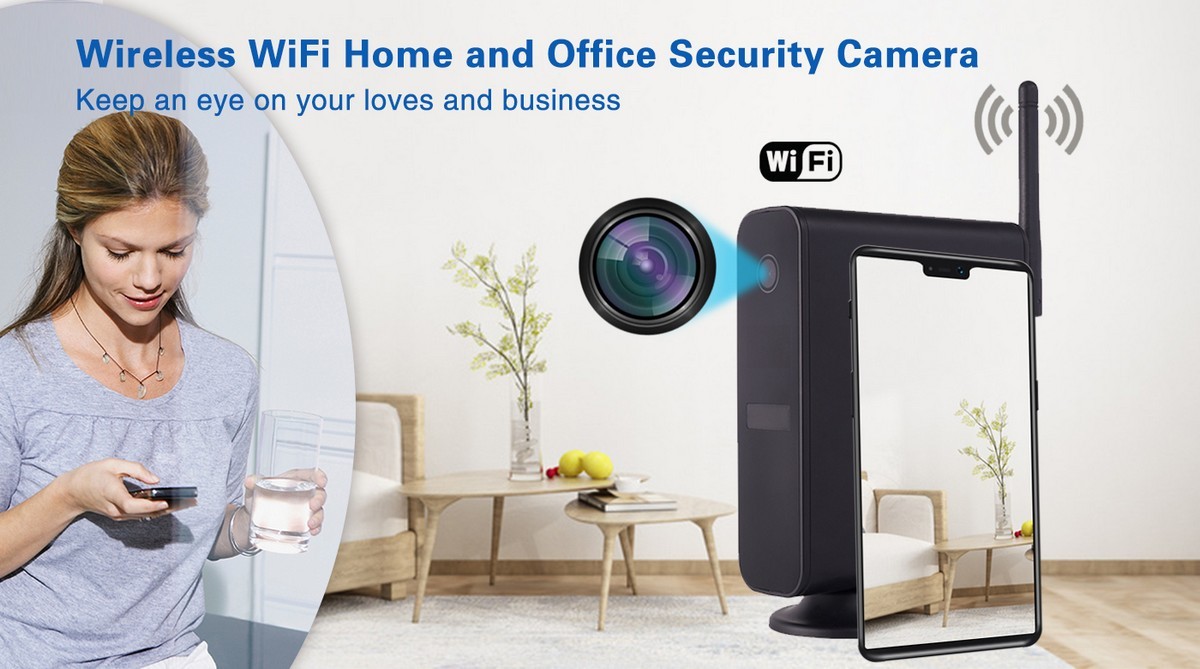 كاميرا أمان لاسلكية - لجهاز التوجيه الخفي للمنزل والمكتب