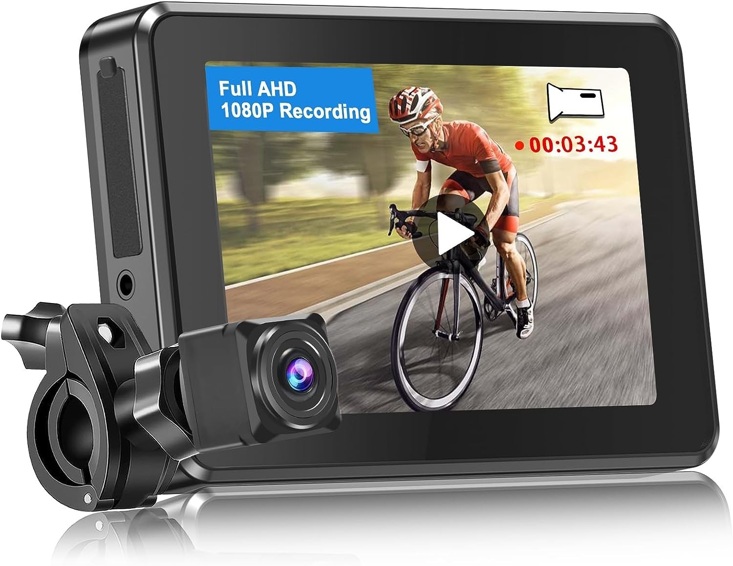 كاميرا مع تسجيل - للدراجة النارية أو الدراجة