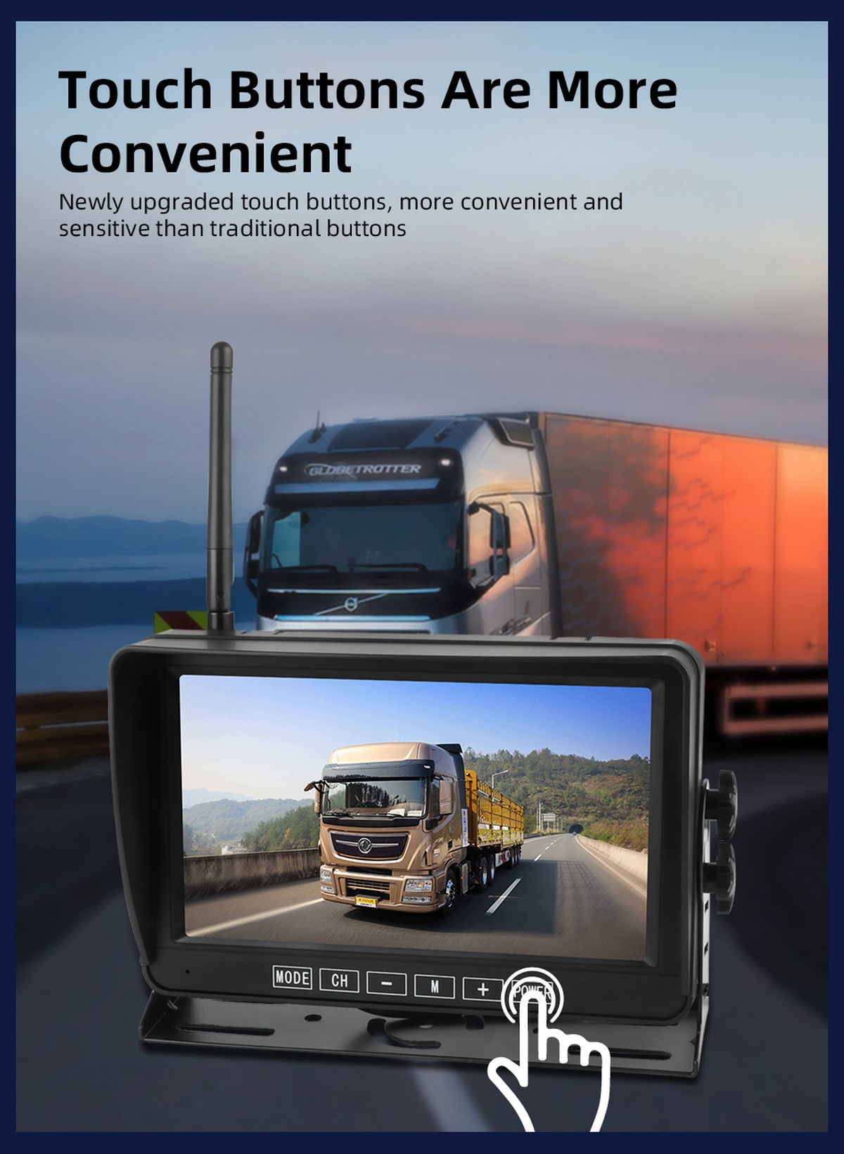 مراقب نظام وقوف السيارات اللاسلكي - للشاحنات