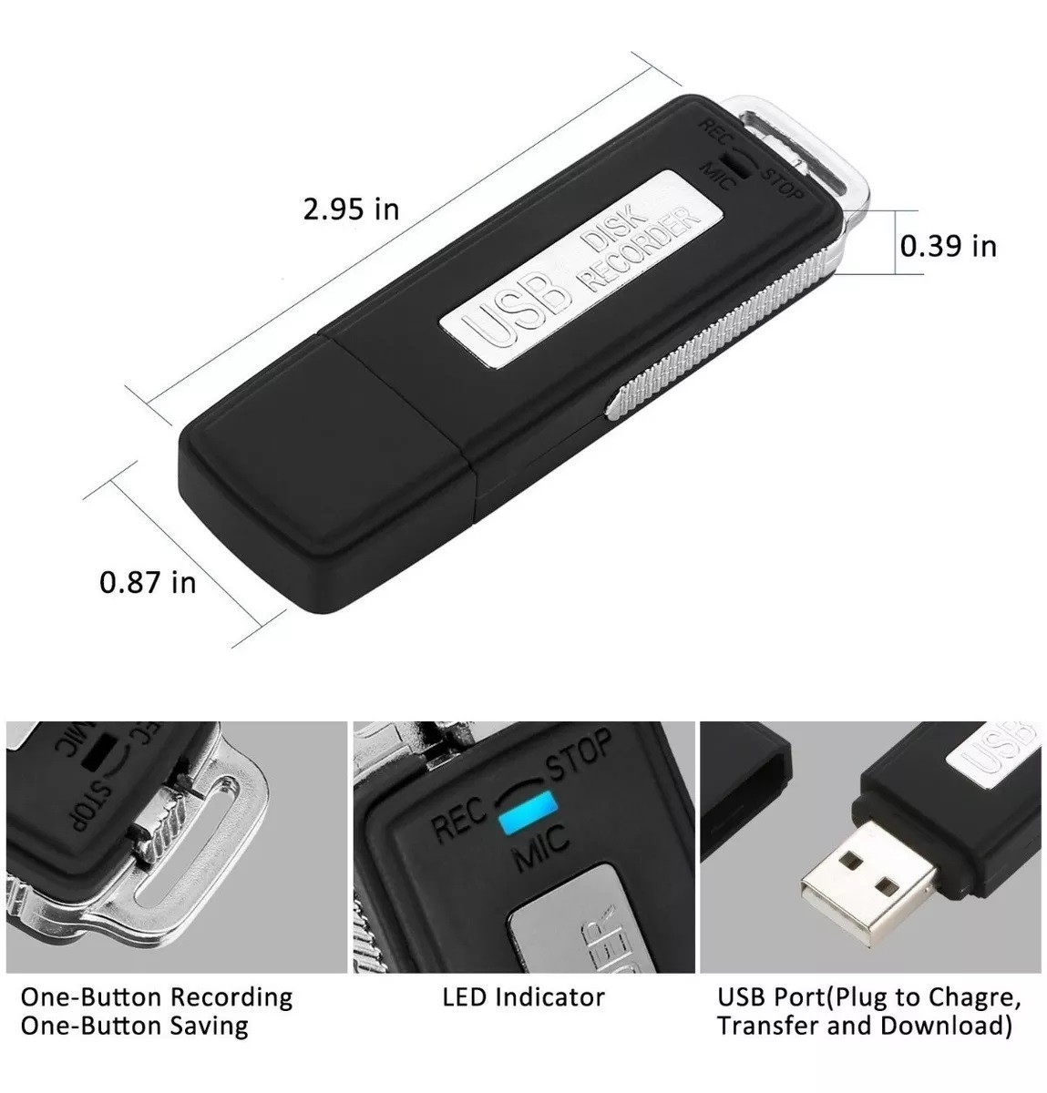 usb key spy مسجل الصوت