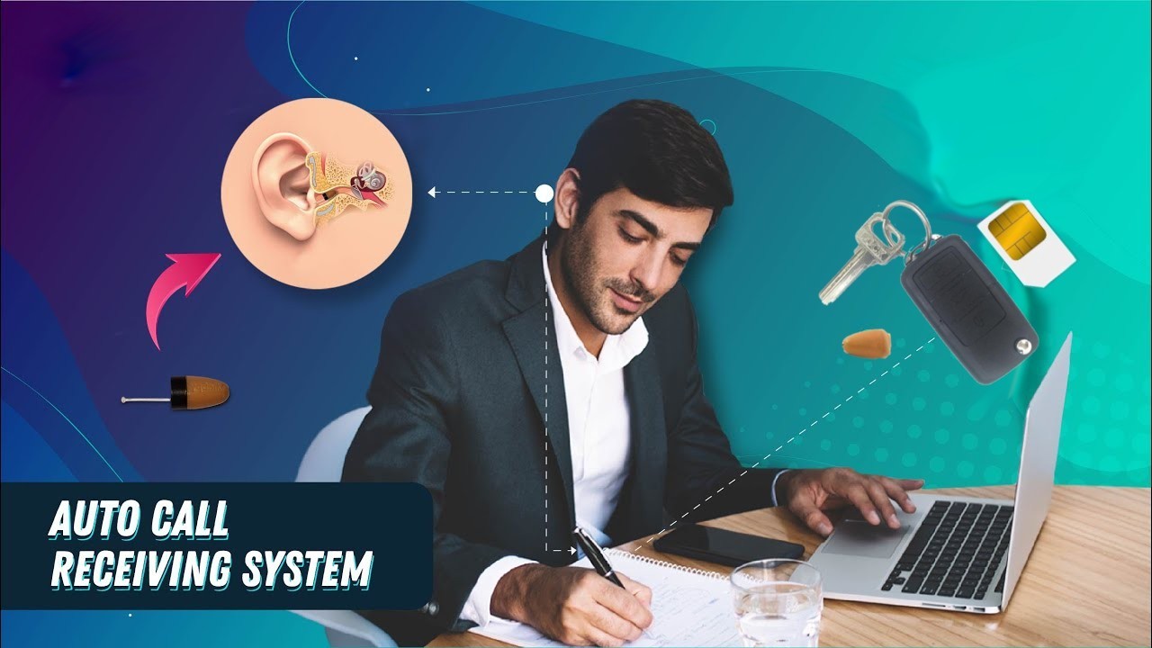 سماعة أذن الطالب جاسوس - سماعة تجسس مع بطاقة SIM بلوتوث