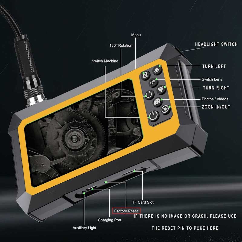 كاميرا التفتيش borescope